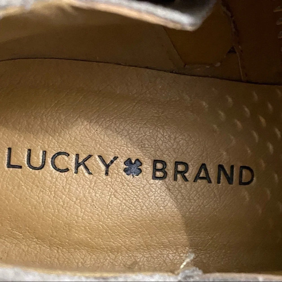 Lucky Brand Brooklin Perforated Suede Bootie 7.5 M - Picture 7 of 16
